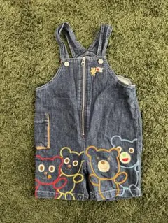 ミキハウス デニムオーバーオール 90