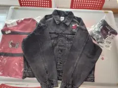 GAP NBA ダークグレー デニムジャケット M ハット バッグ セット