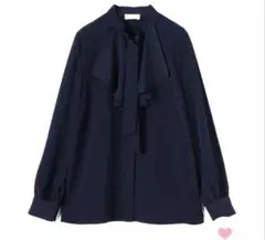 BALLSEY クリアデシン フリルボウタイブラウス　36 日本製