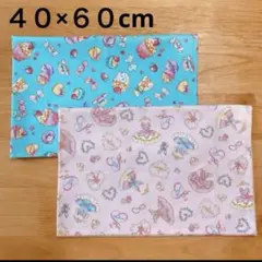 【バレエ柄・スイーツ柄】ハンドメイド ４０×６０cm ランチョンマット２枚