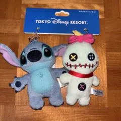 ディズニー　スティッチ　スクランプ　ぬいぐるみバッチセット