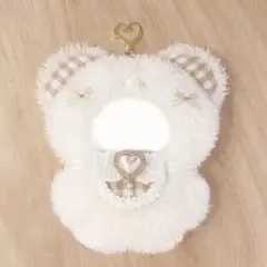 ちびぐるみ にじぱぺっと ぬい服 10cm 白 くま ベージュ スタイ 着ぐるみ