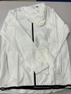 adidas フード付きナイロンジャケット ホワイト