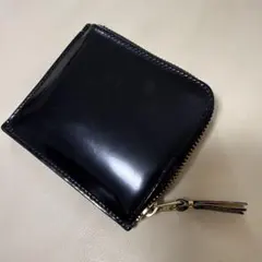 ク*ム様 コードバン 二つ折り財布 ブルー carcru - メルカリ