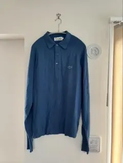 IZOD LACOSTE ニットポロシャツ サックスブルー