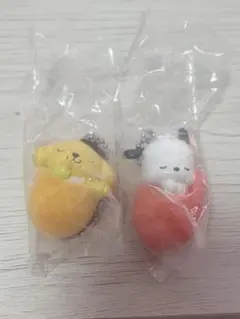 サンリオ　おくるみベイビーマスコットみっくす！　ポチャッコ　ポムポムプリン