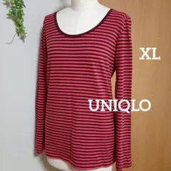 ♥ユニクロ ボーダー ロングTシャツ XL ロンT 縞