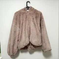 WEGO ファーフードブルゾン ピンク Mサイズ