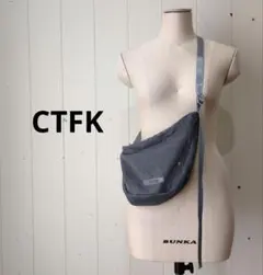 CTFK コントロールフリーク メッシュ ハーフムーン ショルダーバッグ グレー