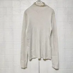 UNIQLO ユニクロ (M)　シャイニーリブ ハイネックセーター