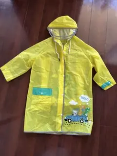 キッズ　レインコート　黄色　110cm〜 子供用 収納袋付き