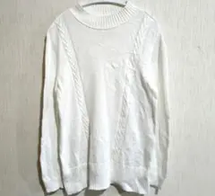 海外古着✨KAREN SCOTT ホワイト ケーブルニット 【M】