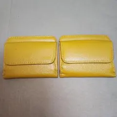 イエロー 二つ折り財布 2個