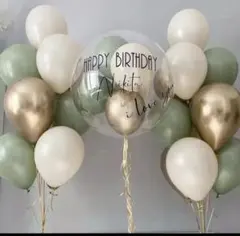バルーン　ナチュラル　誕生日　飾り　風船　ハーフバースデー　くすみカラー　韓国