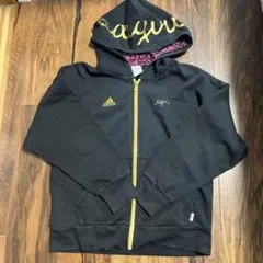 adidas アディダス フード付きジャージ 150（S） レディース キッズ