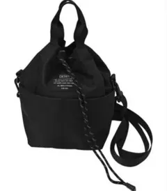 【KiU】キウ 600D ポケッタフル2wayミニバッグ ブラック