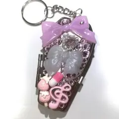 棺型携帯灰皿♡ピンク♡ホワイト♡埋めつくし♡ピルケース