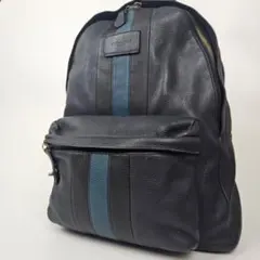 COACH コーチ ヴァーシティストライプ リュック レザー ターンロック