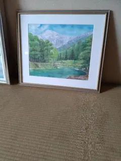阿蘇岩山(当別町) 早春 三村克彦 水彩画 額なし - メルカリ