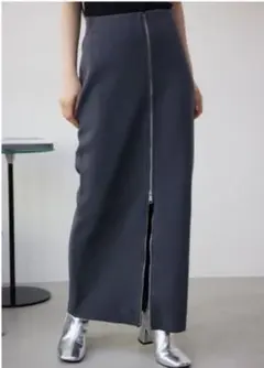 AZUL by moussy オープンファスナーストレートスカート