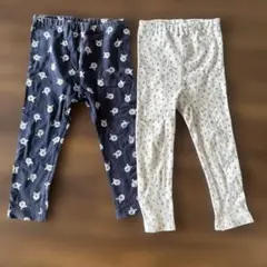 動物柄・ドット柄パンツ2枚セット