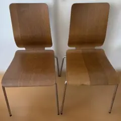 90's 廃盤 IKEA GILBERT スタッキングチェア　2脚　①のサムネイル