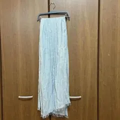 ✿︎グレーラメ入り大判ストール 春夏UV冷房対策 手触り柔らか