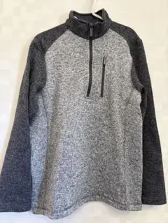 WOOLRICH ハーフジップ フリースジャケット グレー M ウールリッチ