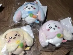 台湾限定】ちいかわ、ハチワレ、ウサギのぬいぐるみ ロップイヤー3点