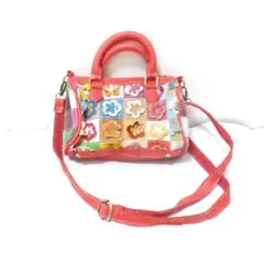 カラフル　レザー　２WAY　ハンドバッグ　ショルダー　■　Q508