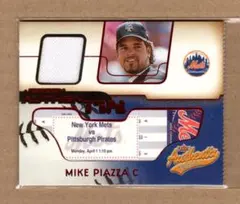 J*H様 Fleer Authentix Jersey Mike Piazza