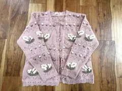 【Rakutao様専用出品】ニットカーディガン ヴィンテージ used 花柄
