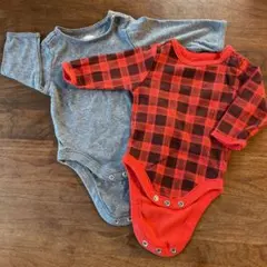 ❮2枚セット❯ OLD NAVY  肌着 ロンパース  サイズ0-3M