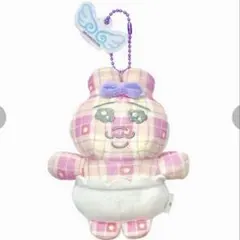 人気完売♡新品タグ付き！おぱんちゅうさぎ ピンク　マスコットチャーム　可哀想にのサムネイル