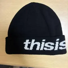 thisisneverthat ニット帽 ブラック