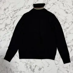 Paul Smith 配色デザイン タートルネックニット ウール100