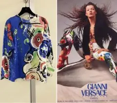 【Gianni Versace】vintage ARCHIVE silk top