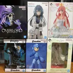 フィギュア まとめ売り 6点 アルベド 五等分 ロックマン 怪獣8号