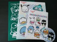 サンリオキャラクターズ　クリアファイル&コースター