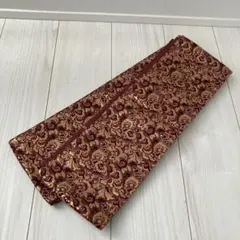 3F アンティーク 高級 西陣織 袋帯 豪華金糸 瑞雲唐草文様 昭和レトロ