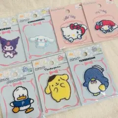 サンリオ パイルワッペン シール 7枚セット　ハローキティ Sanrio