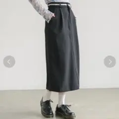 basic chic skirt ベーシックナロースカート