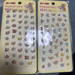 大人気！！トムとジェリー ぷくぷくシール 2枚セット シール