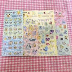 ポケモン　プチプチシール　4枚セット
