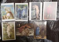 名画　印象派アートポストカード7枚セット　未使用