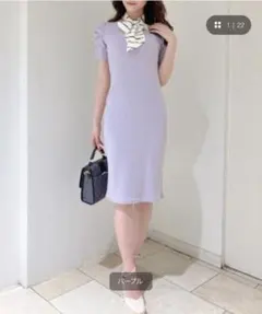 ROYAL PARTY ロイヤルパーティー　膝丈ワンピース