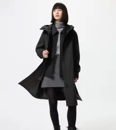 UNIQLO ブロックテックコート 黒M　美品