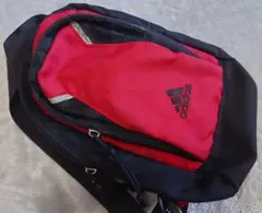 adidas ボディバッグ 赤黒 ナイロン製