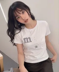 Muah Muah 半袖 韓国 Tシャツ ホワイトのサムネイル