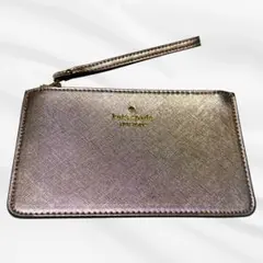 ケイトスペード ポーチ クラッチバッグ ピンクゴールド